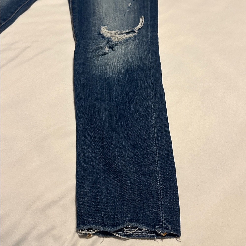 GAP Slim Stretch High Rise Distressed Ankle Jeggings 10 Slim - Picture 3 of 8